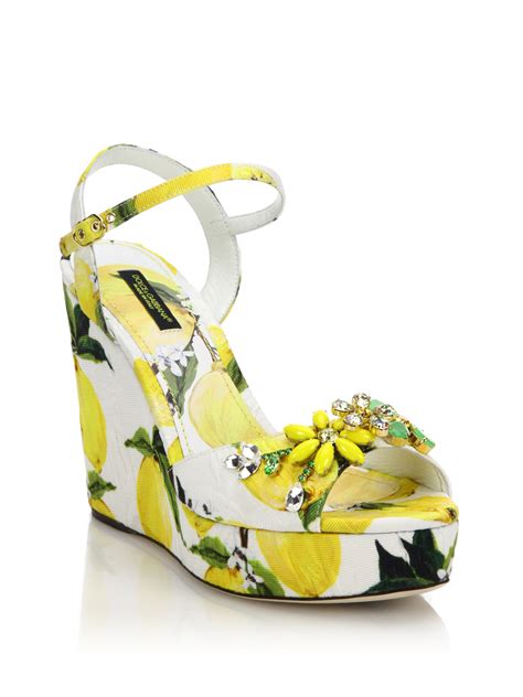 dolce gabbana sandals lemon